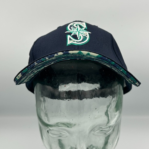 Seattle‎ Mariners Promo Baseball Hat Salute to Service Military Navy Camo Boeing